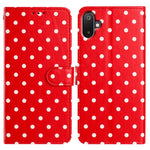 Custodia per telefono in ecopelle con motivo a pois, For Samsung Galaxy F16 5G, For Samsung Galaxy M16 5G, For Samsung Galaxy M06 5G, For Samsung Galaxy F06 5G