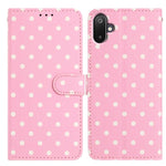 Custodia per telefono in ecopelle con motivo a pois, For Samsung Galaxy F16 5G, For Samsung Galaxy M16 5G, For Samsung Galaxy M06 5G, For Samsung Galaxy F06 5G