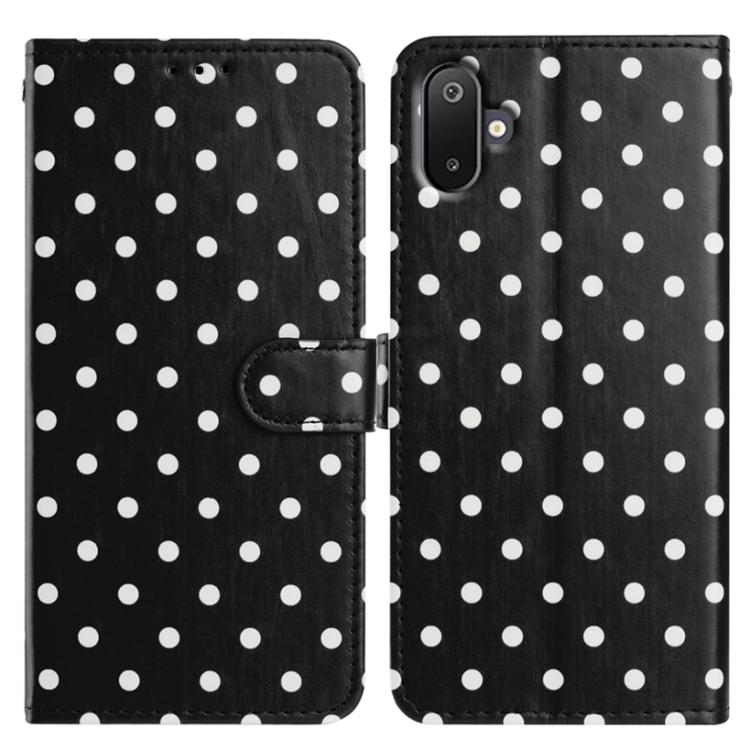 Custodia per telefono in ecopelle con motivo a pois, For Samsung Galaxy F16 5G, For Samsung Galaxy M16 5G, For Samsung Galaxy M06 5G, For Samsung Galaxy F06 5G