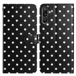 Custodia per telefono in ecopelle con motivo a pois, For Samsung Galaxy F16 5G, For Samsung Galaxy M16 5G, For Samsung Galaxy M06 5G, For Samsung Galaxy F06 5G