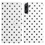 Custodia per telefono in ecopelle con motivo a pois, For Samsung Galaxy F16 5G, For Samsung Galaxy M16 5G, For Samsung Galaxy M06 5G, For Samsung Galaxy F06 5G