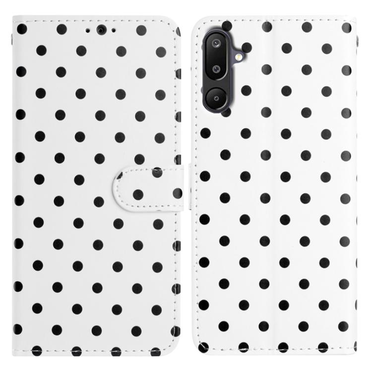 Custodia per telefono in ecopelle con motivo a pois, For Samsung Galaxy F16 5G, For Samsung Galaxy M16 5G, For Samsung Galaxy M06 5G, For Samsung Galaxy F06 5G