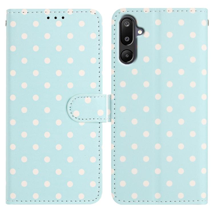 Custodia per telefono in ecopelle con motivo a pois, For Samsung Galaxy F16 5G, For Samsung Galaxy M16 5G, For Samsung Galaxy M06 5G, For Samsung Galaxy F06 5G