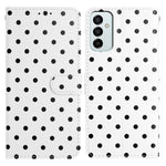 Custodia per telefono in ecopelle con motivo a pois, For Samsung Galaxy M23