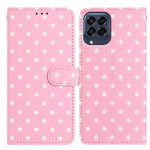 Custodia per telefono in ecopelle con motivo a pois, For Samsung Galaxy M54, For Samsung Galaxy M14, For Samsung Galaxy M53, For Samsung Galaxy M33