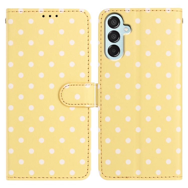 Custodia per telefono in ecopelle con motivo a pois, For Samsung Galaxy M35, For Samsung Galaxy M55, For Samsung Galaxy M15, For Samsung Galaxy M34 5G