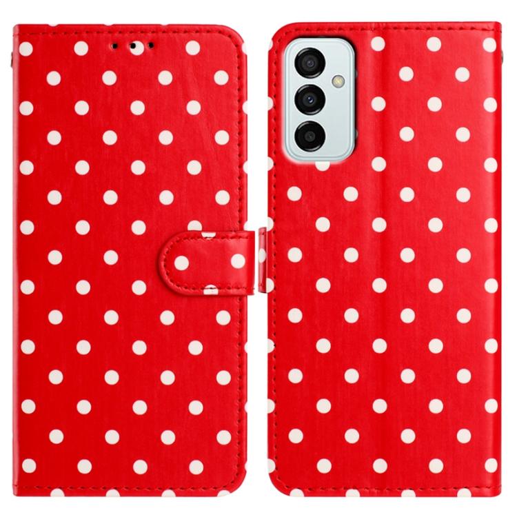 Custodia per telefono in ecopelle con motivo a pois, For Samsung Galaxy M35, For Samsung Galaxy M55, For Samsung Galaxy M15, For Samsung Galaxy M34 5G