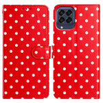 Custodia per telefono in ecopelle con motivo a pois, For Samsung Galaxy M54, For Samsung Galaxy M14, For Samsung Galaxy M53, For Samsung Galaxy M33