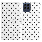 Custodia per telefono in ecopelle con motivo a pois, For Samsung Galaxy M54, For Samsung Galaxy M14, For Samsung Galaxy M53, For Samsung Galaxy M33
