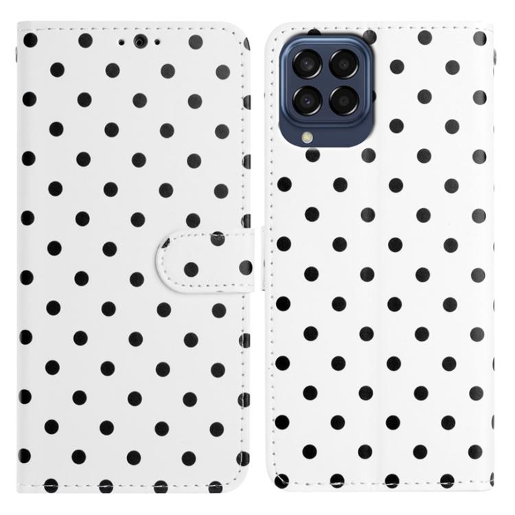 Custodia per telefono in ecopelle con motivo a pois, For Samsung Galaxy M54, For Samsung Galaxy M14, For Samsung Galaxy M53, For Samsung Galaxy M33