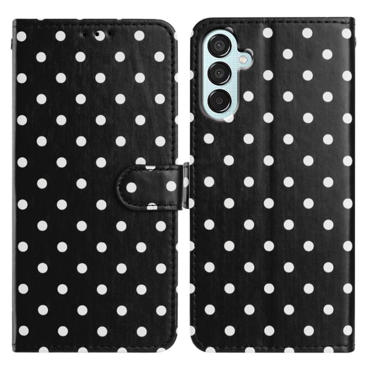 Custodia per telefono in ecopelle con motivo a pois, For Samsung Galaxy M35, For Samsung Galaxy M55, For Samsung Galaxy M15, For Samsung Galaxy M34 5G
