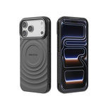Custodia per telefono magnetica in TPU con texture a onda BIBERCAS, For iPhone 18 Pro Max/17 Pro Max