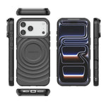 Custodia per telefono magnetica in TPU con texture a onda BIBERCAS, For iPhone 18 Pro Max/17 Pro Max