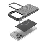 Custodia per telefono magnetica in TPU con texture a onda BIBERCAS, For iPhone 18 Pro Max/17 Pro Max