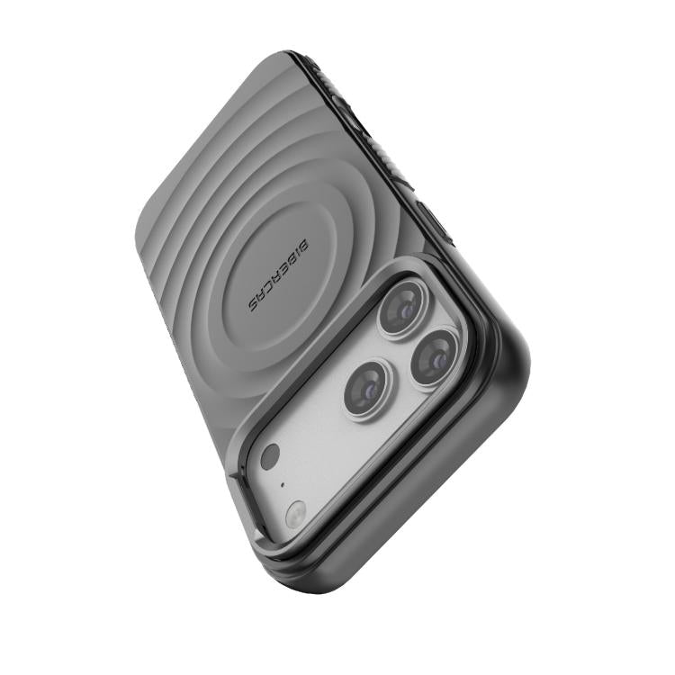 Custodia per telefono magnetica in TPU con texture a onda BIBERCAS, For iPhone 18 Pro Max/17 Pro Max