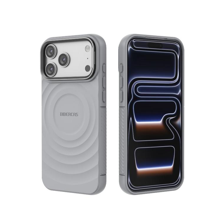 Custodia per telefono magnetica in TPU con texture a onda BIBERCAS, For iPhone 18 Pro Max/17 Pro Max