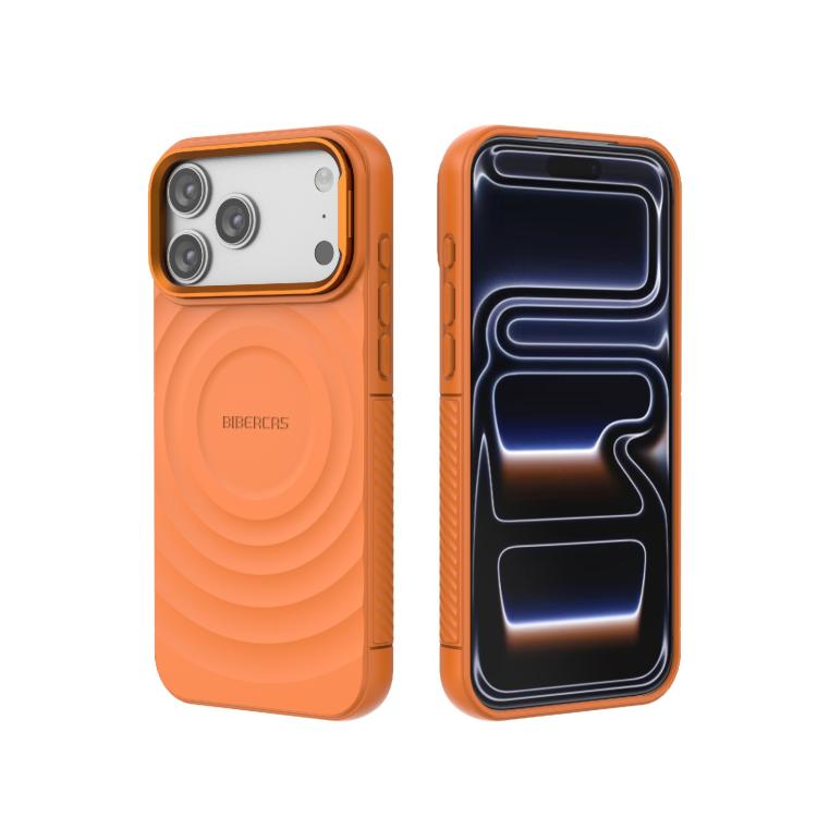 Custodia per telefono magnetica in TPU con texture a onda BIBERCAS, For iPhone 18 Pro Max/17 Pro Max