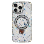 Custodia per telefono IMD a doppia faccia con supporto glitterato e strass, For iPhone 14 Pro, For iPhone 14 Pro Max, For iPhone 13 Pro Max, For iPhone 13 Pro