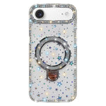 Custodia per telefono IMD a doppia faccia con supporto glitterato e strass, For iPhone 17 Pro Max, For iPhone 17 Pro, For iPhone 17, For iPhone Air