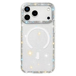Custodia per telefono ibrida in TPU e IMD PC con strass su entrambi i lati e magnete., For iPhone 17 Pro Max, For iPhone 17 Pro, For iPhone 17, For iPhone Air