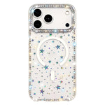 Custodia per telefono ibrida in TPU e IMD PC con strass su entrambi i lati e magnete., For iPhone 17 Pro Max, For iPhone 17 Pro, For iPhone 17, For iPhone Air