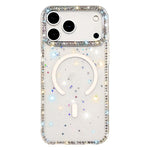 Custodia per telefono ibrida in TPU e IMD PC con strass su entrambi i lati e magnete., For iPhone 17 Pro Max, For iPhone 17 Pro, For iPhone 17, For iPhone Air