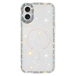 Custodia per telefono ibrida in TPU e IMD PC con strass su entrambi i lati e magnete., For iPhone 17 Pro Max, For iPhone 17 Pro, For iPhone 17, For iPhone Air