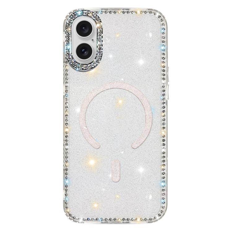 Custodia per telefono ibrida in TPU e IMD PC con strass su entrambi i lati e magnete., For iPhone 17 Pro Max, For iPhone 17 Pro, For iPhone 17, For iPhone Air