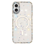 Custodia per telefono ibrida in TPU e IMD PC con strass su entrambi i lati e magnete., For iPhone 17 Pro Max, For iPhone 17 Pro, For iPhone 17, For iPhone Air