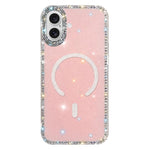 Custodia per telefono ibrida in TPU e IMD PC con strass su entrambi i lati e magnete., For iPhone 17 Pro Max, For iPhone 17 Pro, For iPhone 17, For iPhone Air