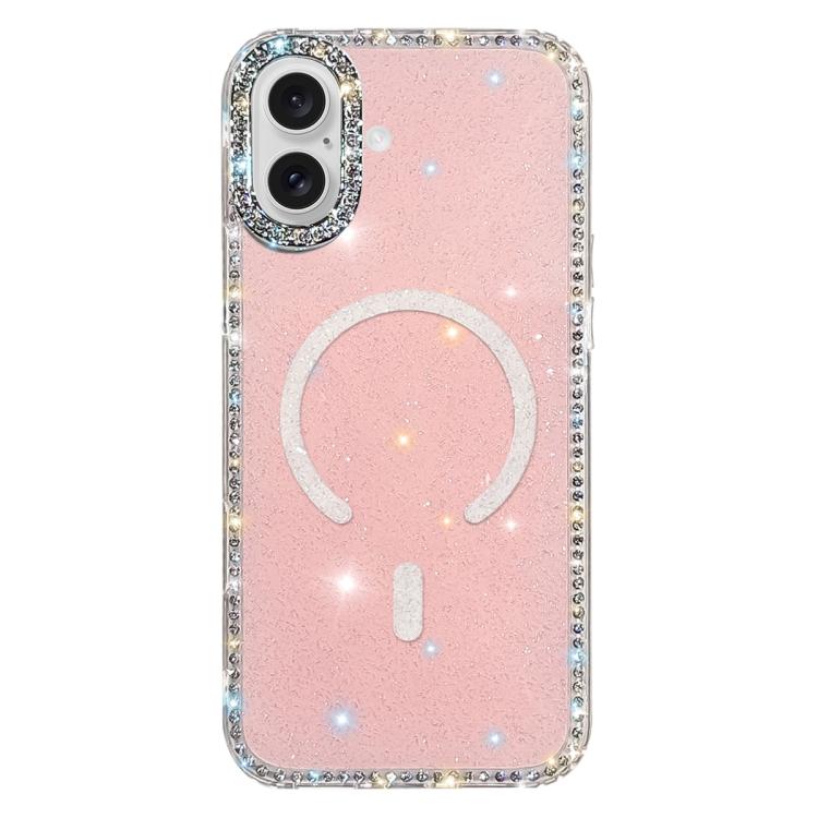 Custodia per telefono ibrida in TPU e IMD PC con strass su entrambi i lati e magnete., For iPhone 17 Pro Max, For iPhone 17 Pro, For iPhone 17, For iPhone Air