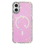 Custodia per telefono ibrida in TPU e IMD PC con strass su entrambi i lati e magnete., For iPhone 17 Pro Max, For iPhone 17 Pro, For iPhone 17, For iPhone Air