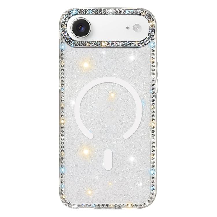 Custodia per telefono ibrida in TPU e IMD PC con strass su entrambi i lati e magnete., For iPhone 17 Pro Max, For iPhone 17 Pro, For iPhone 17, For iPhone Air