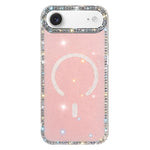 Custodia per telefono ibrida in TPU e IMD PC con strass su entrambi i lati e magnete., For iPhone 17 Pro Max, For iPhone 17 Pro, For iPhone 17, For iPhone Air