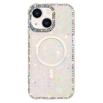 Custodia per telefono ibrida in TPU e IMD PC con strass su entrambi i lati e magnete., For iPhone 13