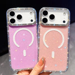 Custodia per telefono ibrida in TPU e IMD PC con strass su entrambi i lati e magnete., For iPhone 14 Pro, For iPhone 14 Pro Max, For iPhone 13 Pro Max, For iPhone 13 Pro