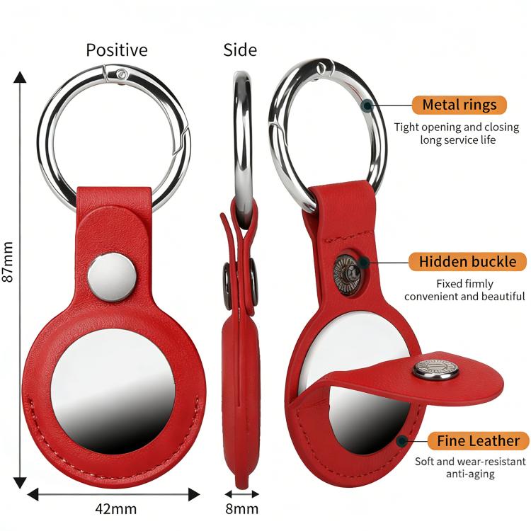 Confezione da 4 custodie protettive in ecopelle vegana XDcase con anello in metallo, 4PCS