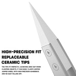 Pinzette non magnetiche isolanti resistenti alle alte temperature LUOWEI, IS-50, IS-60