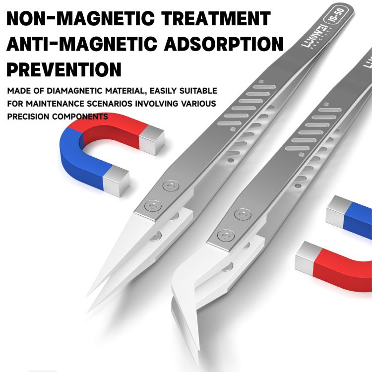 Pinzette non magnetiche isolanti resistenti alle alte temperature LUOWEI, IS-50, IS-60