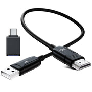 USB-A to HDMI HD Screen Mirroring Cable Wireless Screen Mirroring Converter Cable with Adapter, 70cm
