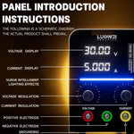 LUOWEI D3 Alimentatore digitale CC regolabile da 30 V / 5 A, EU Plug, US Plug