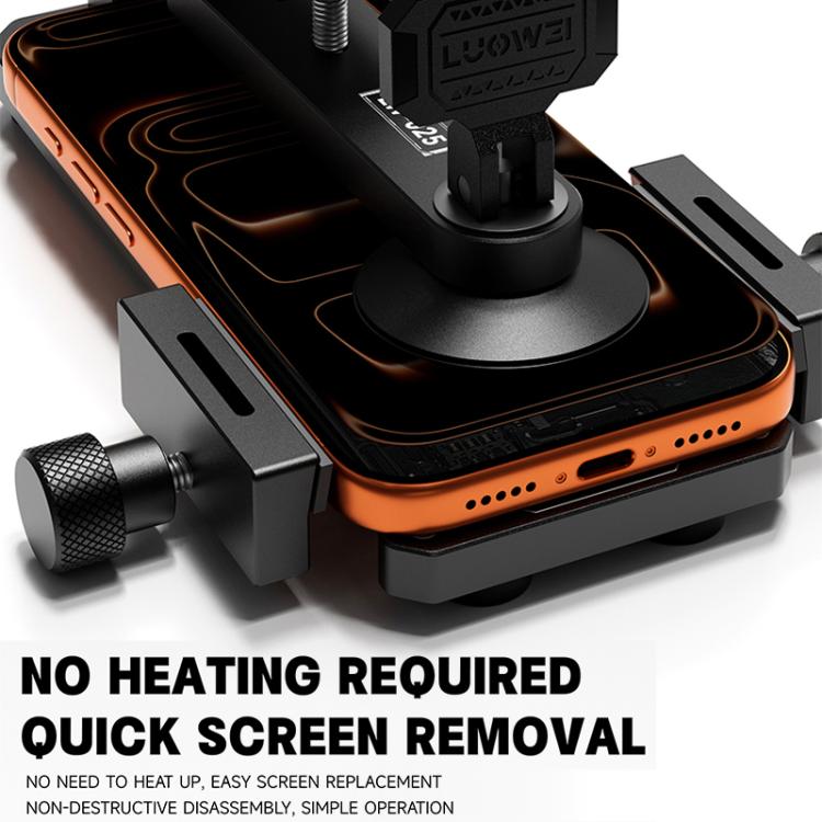 LUOWEI LW-025 Morsetto multifunzionale per la rimozione della pellicola protettiva dello schermo del cellulare con ventose