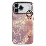 Custodia per telefono in TPU con cinturino da polso dalla texture metallica simile a una lamina placcata e pellicola protettiva per l'obiettivo., For iPhone 17 Pro Max, For iPhone 17 Pro, For iPhone 17, For iPhone Air, For iPhone 16 Pro Max            ...