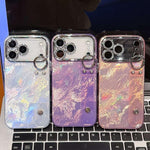 Custodia per telefono in TPU con cinturino da polso dalla texture metallica simile a una lamina placcata e pellicola protettiva per l'obiettivo., For iPhone 17 Pro Max, For iPhone 17 Pro, For iPhone 17, For iPhone Air, For iPhone 16 Pro Max            ...