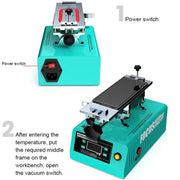 RF4 FREEDOM Separatore LCD a vuoto potente con rotazione a 360° da 7 pollici, EU Plug, US Plug