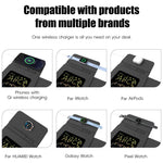 Tappetino per mouse/caricabatterie wireless magnetico pieghevole multifunzionale U39 da 15 W