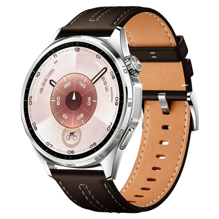 Cinturino per orologio xDfind in ecopelle con texture effetto pelle bovina composita, 18mm For Huawei Watch GT 6 41mm, 20mm, 22mm
