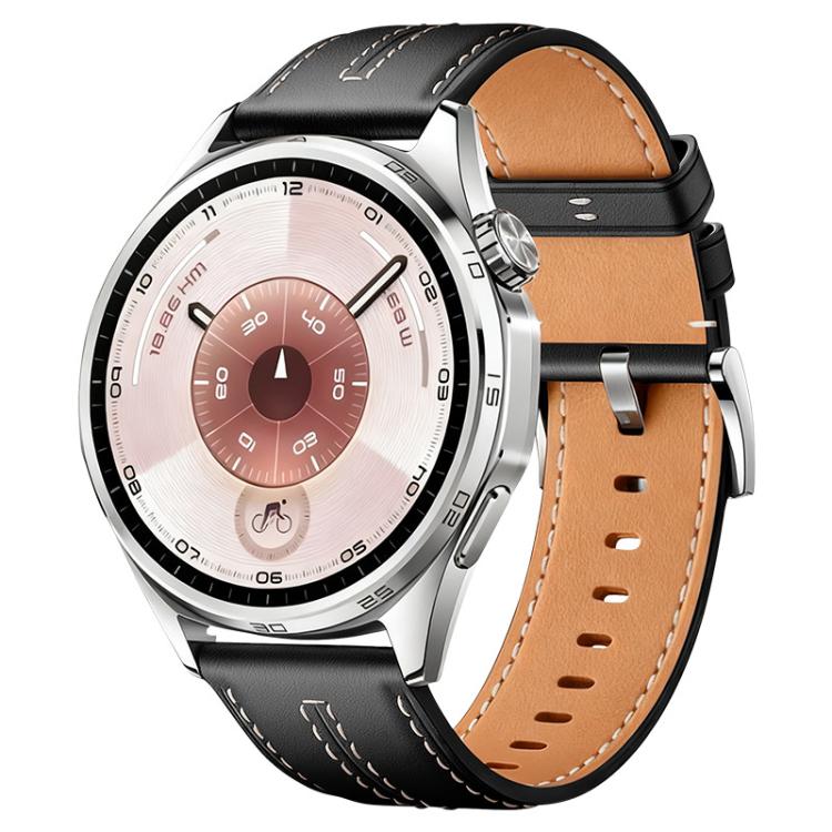 Cinturino per orologio xDfind in ecopelle con texture effetto pelle bovina composita, 18mm For Huawei Watch GT 6 41mm, 20mm, 22mm