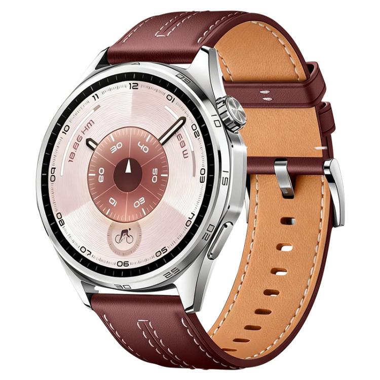 Cinturino per orologio xDfind in ecopelle con texture effetto pelle bovina composita, 18mm For Huawei Watch GT 6 41mm, 20mm, 22mm