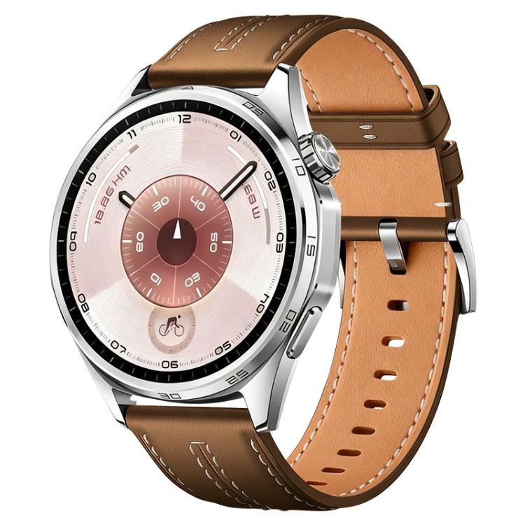Cinturino per orologio xDfind in ecopelle con texture effetto pelle bovina composita, 18mm For Huawei Watch GT 6 41mm, 20mm, 22mm